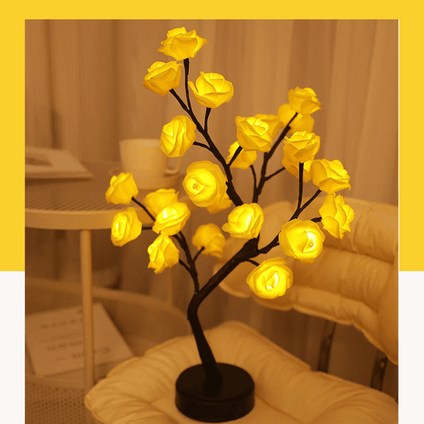Romantic Rose LED Table Lamp – Elegant Decorative Lighting for Home, Weddings & Gifts