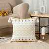 Geometric boho-style pillowcases