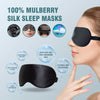 Silk Sleep Mask for Full Night's Rest - Block Out Light, Soft & Smooth