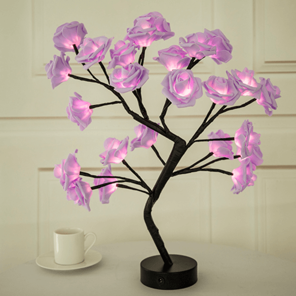 Romantic Rose LED Table Lamp – Elegant Decorative Lighting for Home, Weddings & Gifts