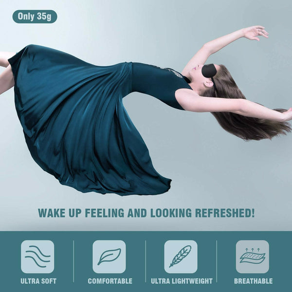 Silk Sleep Mask for Full Night's Rest - Block Out Light, Soft & Smooth