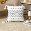 Geometric boho-style pillowcases