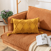 Boho Chic Pillow Case with Moroccan Nordic Pattern and Tufted Texture