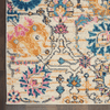 Luxurious Persian Motif Floral Rug, Ivory/Multicolor, 5'3" x 7'3"