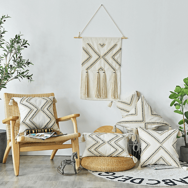 Moroccan Style Decorative Cozy Pillow Cover