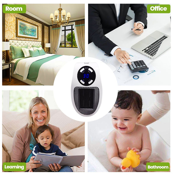 Space Heater - Mini Portable Heater with Remote