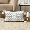 Geometric boho-style pillowcases