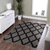 Non-Slip Moroccan Carpet, Dark Gray Legacy, 3'3" x 5'