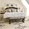 Large Rug Off-White Rug Boho Look Design With a Diamond Pattern 5' 3" x 7' 7"