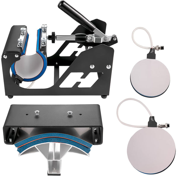 T-Shirt Mug Plate Hat Transfer Sublimation Machine - 5 in 1
