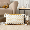 Geometric boho-style pillowcases