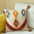 Boho Chic Pillow Case with Moroccan Nordic Pattern and Tufted Texture