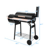 High-Temperature Oil Drum Charcoal Furnace - 15cm Diameter, Plastic Wheels