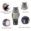 360-Degree Rotating Owl Decoy with Scary Sounds and Shadows
