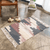Geometric Boho Rug, Hand Woven Cotton Linen, 2' x 3'