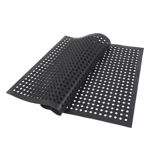 DEVITCO Industrial Anti-Fatigue Rubber Hex Mat - Bar Kitchen, Non-Slip, 59x35 inches