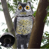 360-Degree Rotating Owl Decoy with Scary Sounds and Shadows