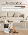WiFi Cat Feeder: App-Controlled, 15 Portions, Dual Power - 10 Meals/Day (4L)
