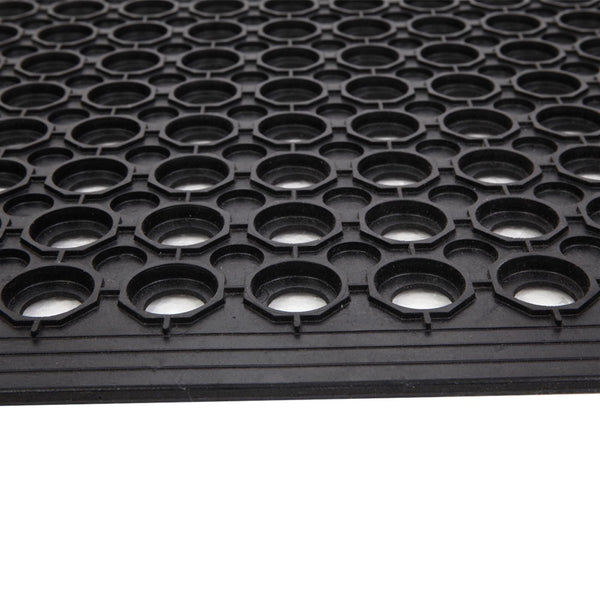 Industrial Multi-functional Anti-fatigue Drainage Rubber Non-slip Hexagonal Mat