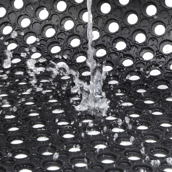 Industrial Multi-functional Anti-fatigue Drainage Rubber Non-slip Hexagonal Mat