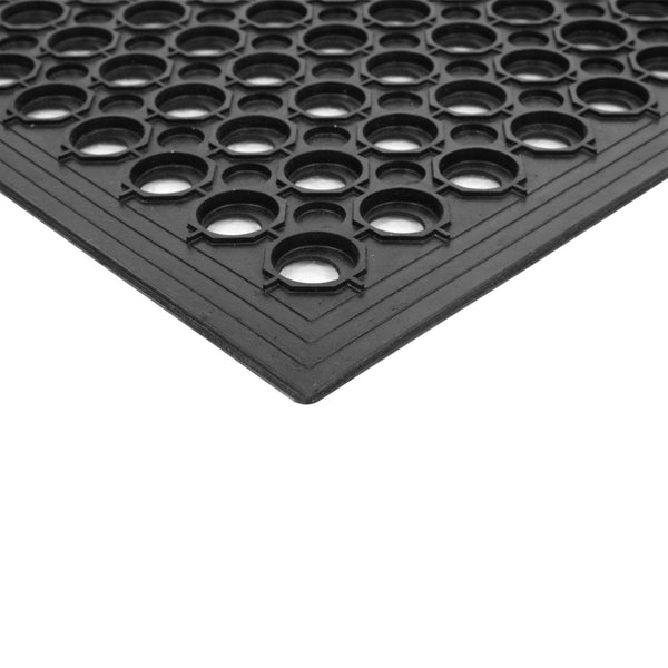 Industrial Multi-functional Anti-fatigue Drainage Rubber Non-slip Hexagonal Mat