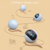 Interactive Cat Toy Ball: Auto Rolling, LED Light, Bell - Battery Operated