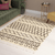 Large Moroccan Cream Rug with Rustic Diamond Design, 7'10" x 10'6"