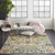 Luxurious Persian Motif Floral Rug, Ivory/Multicolor, 5'3" x 7'3"