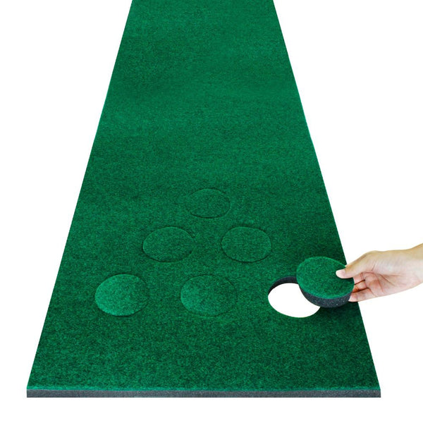 Golf Putting Game Set with Mat, Putters, Balls & Bag - Indoor/Outdoor Fun