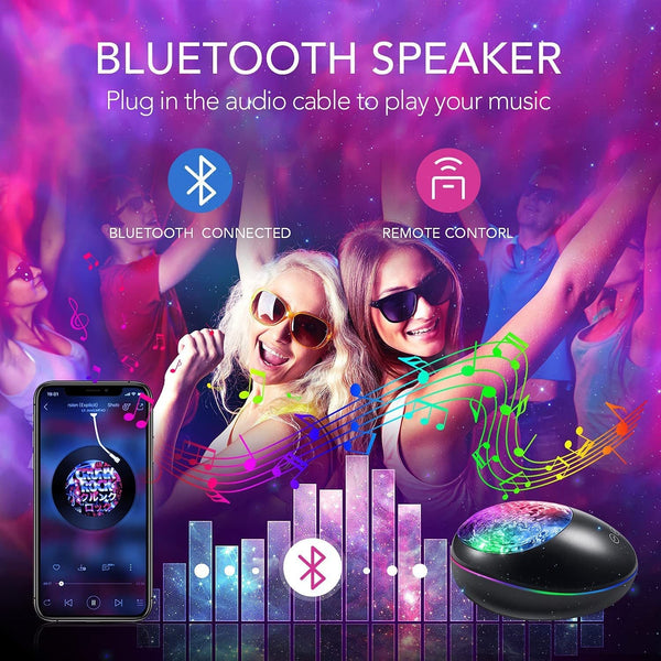 Galaxy Projector: Night Light & Music Bluetooth Lamp
