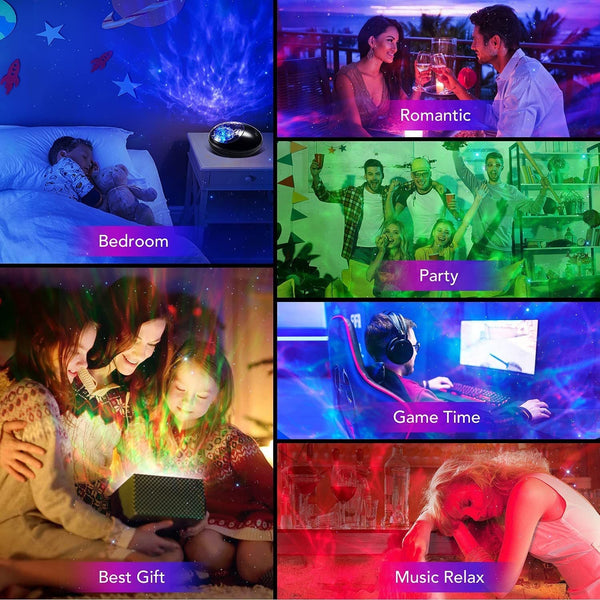 Galaxy Projector: Night Light & Music Bluetooth Lamp