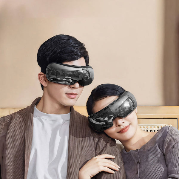 Bluetooth Eye Massager with Heat & Music, Black