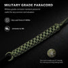 Ferro Rod Fire Starter with Survival Striker Flint & Emergency Paracord, 5x1/2"