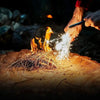 Ferro Rod Fire Starter with Survival Striker Flint & Emergency Paracord, 5x1/2"