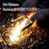 Ferro Rod Fire Starter with Survival Striker Flint & Emergency Paracord, 5x1/2"