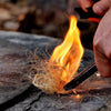 Ferro Rod Fire Starter with Survival Striker Flint & Emergency Paracord, 5x1/2"