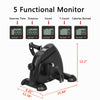 Foldable Under Desk Stationary Exercise Bike, Black