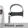 Foldable Under Desk Stationary Exercise Bike, Silver