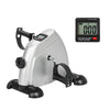 Foldable Under Desk Stationary Exercise Bike, Silver
