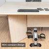 Foldable Under Desk Stationary Exercise Bike, Silver