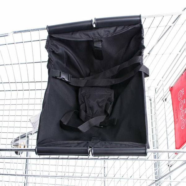 New Baby Supermarket Shopping Cart Hammock Chair Portable Bag Black Wateproof