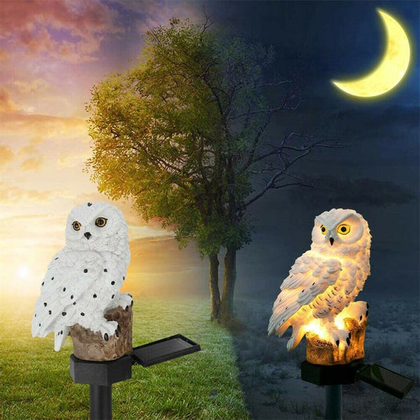 Solar Owl LED Garden Path Light - Waterproof