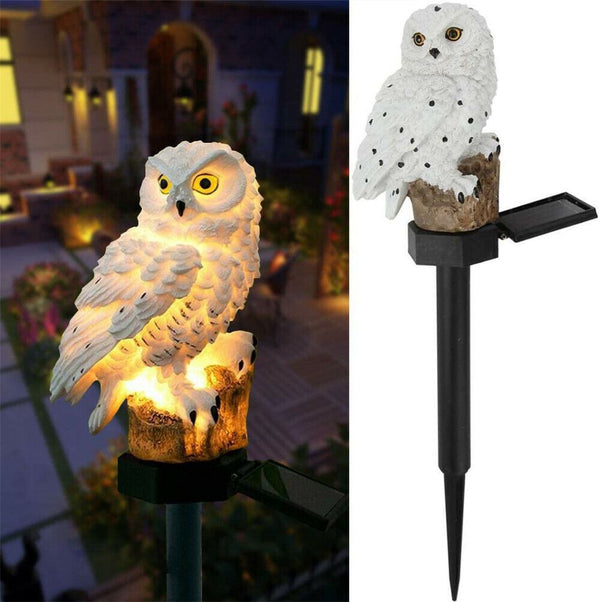 Solar Owl LED Garden Path Light - Waterproof