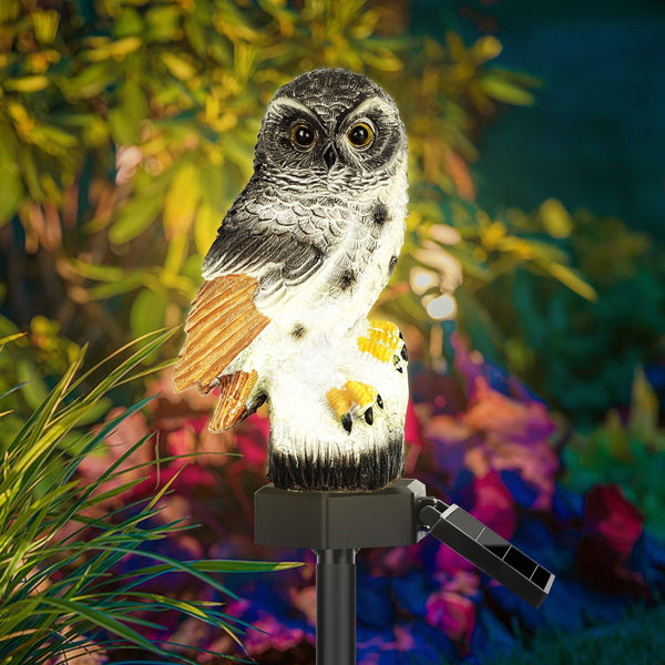 Solar Owl LED Garden Path Light - Waterproof