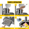 Pizza Oven - Portable Foldable Outdoor Pizza Oven, Stainless, 12" Pellet