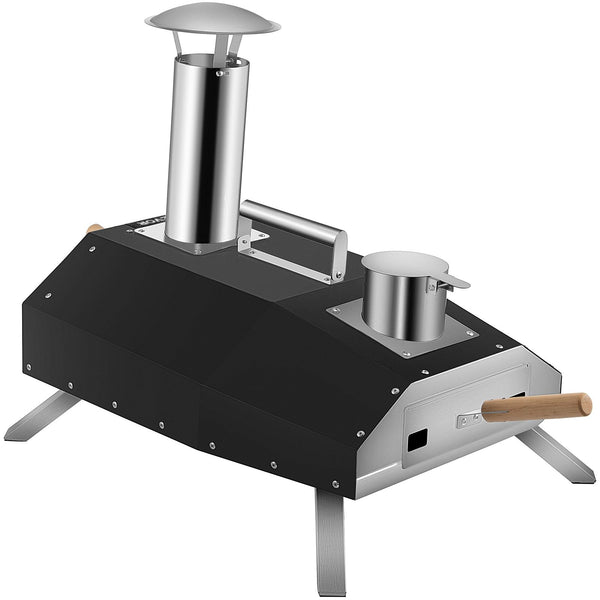Pizza Oven - Portable Foldable Outdoor Pizza Oven, Stainless, 12" Pellet