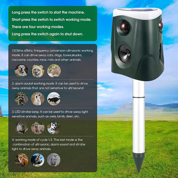 Upgraded All-Around Animal Deterrent