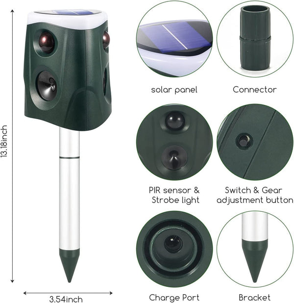 Upgraded All-Around Animal Deterrent