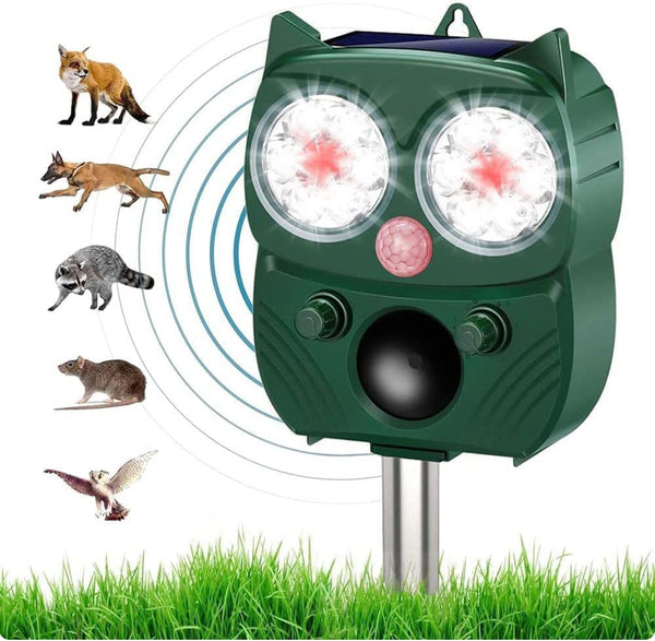 Solar Power Ultrasonic Animal Repeller