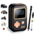Tire Inflator Portable Air Compressor, 12V DC Car Air Pump with Digital Display, LED Light, Set of Nozzle Adaptors